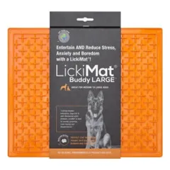 Laižymo kilimėlis LickiMat Dog Buddy XL, oranžinis