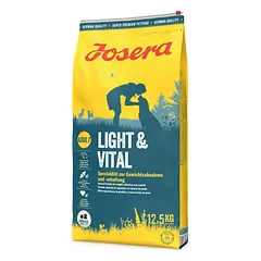 Josera Light & Vital 12,5 kg – sausas maistas linkusiems tukti šunims — 4 nuotrauka