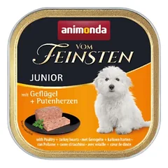 ANIMONDA Vom feinsten paštetas šuniukams 150 g paukštienos + kalakutienos širdelės