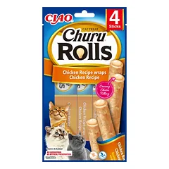 INABA Churu ritinėliai katėms - vištiena 4x10g