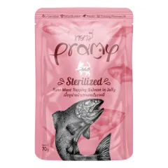 Pramy Sterilized konservai su tunu ir lašiša drebučiuose katėms - Pet24