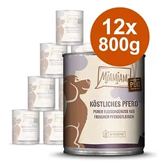 MjAMjAM gryna mėsa, drėgnas maistas šunims, ekonominė pakuotė 12 x 800 g