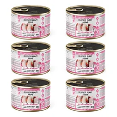SUPER RAFI Mini su kalakutiena ir triušio kepenėlėmis 6x185g drėgnas maistas mažų veislių šunims