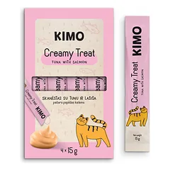 Kimo Cat Creamy Tuna Salmon tyrelės skanėstas katėms 60 g