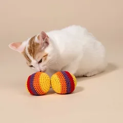 TIAKI Hacky Sack kamuoliukai katėms, 2 vnt. — 2 nuotrauka