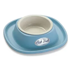 Georplast soft touch plastmasinis dubenėlis su guminiu padėklu, įvairių spalvų, ø28×5,5 cm — 3 nuotrauka