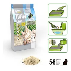 Croci Tofu Clean Active kraikas katėms, 4,5 kg — 5 nuotrauka