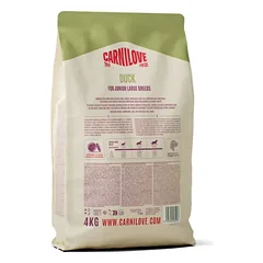 CARNILOVE TRUE FRESH Dog Duck Junior Large Breed sausas pašaras šuniukams 4kg. — 2 nuotrauka
