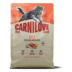 Carnilove Cat True Fresh Large Breeds su jautiena, sausas maistas katėms 2 kg — 3 nuotrauka