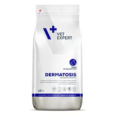 VetExpert VD Dog Dermatosis su lašiša, veterinarinis maistas šunims 12 kg parduotuvėje zookaralyste.lt