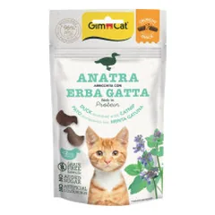 GimCat Crunchy skanėstai su antiena ir katžole katėms