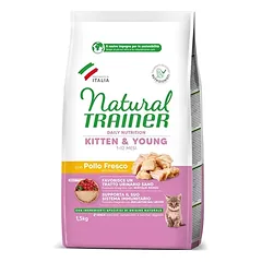 Natural Trainer Kitten sausas maistas kačiukams su vištiena