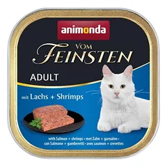 Animonda vom Feinsten konservai katėms su lašiša ir krevetėmis, 100g nuotrauka