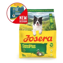 Josera Sensi Plus sausas maistas jautriems šunims su antiena ir ryžiais, 900 g