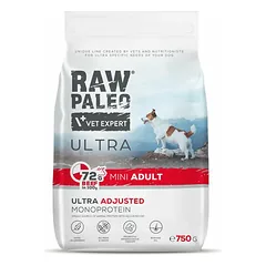 RAW Paleo Ultra Mini Adult su jautiena sausas maistas mažoms veislėms, 750 g