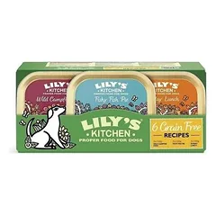 LILY'S KITCHEN – begrūdis drėgnas maistas šunims, multipakas 6 x 150 g – vištiena, F