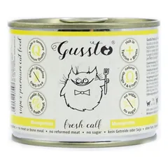 GUSSTO Cat Fresh Calf šlapias kačių maistas 200 g
