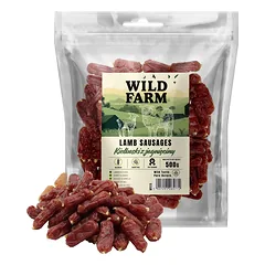 WILD FARM ėrienos dešrelės 500g skanėstai šunims