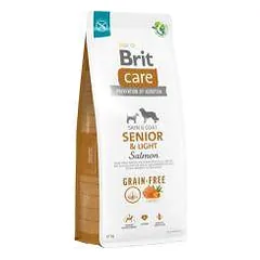 Brit Care Grain-free Senior&Light Salmon begrūdis, sausas maistas vyresnio amžiaus šunims, 12 kg