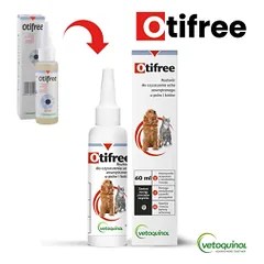 Vetoquinol Otifree tirpalas ausims valyti šunims ir katėms, 160 ml — 2 nuotrauka
