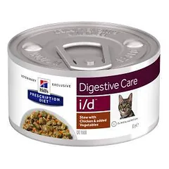 Hills Prescription Diet Digestive Care i/d Chicken and Vegetables drėgnas maistas katėms, sergančioms virškinamojo trakto ligomis, 82 g