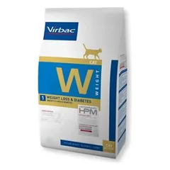 Virbac HPM W1 Weight Loss & Diabetes Cat visavertis sausas pašaras nutukusioms, diabetu sergančioms katėms