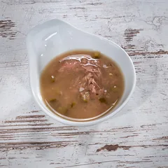 WILDES LAND Soup sriuba katėms su tunu, cukinijomis ir špinatais 80 g — 3 nuotrauka