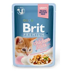 Brit Premium Cat Delicate konservai kačiukams su vištiena 24x85g