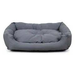 SunnyDogs Hundebett grau mit Wendekissen