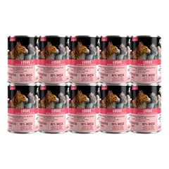 PetRepublic gabaliukai padaže su lašiša (sterilūs) 10x400g katėms