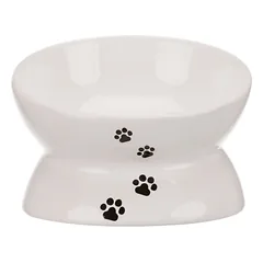 TRIXIE Dubenėlis, pakeltas, keramika, 0.15 l 13 cm, baltas (pak.4) — 4 nuotrauka