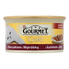Gourmet Gold vištienos ir kepenėlėmių gabaliukai padaže 85 g