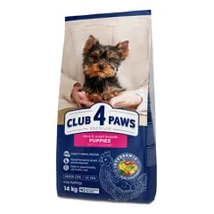 Club 4 Paws Premium sausas pašaras su vištiena mažų veislių šuniukams