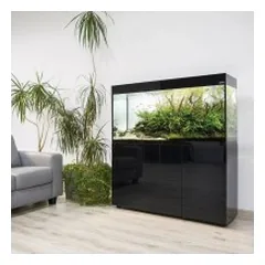 Glossy 100 ST Day&Night akvariumas stačiakampis, juodas, 100x40x60 cm — 3 nuotrauka