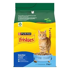 PURINA Friskies Sterilized su lašiša, tunu ir daržovėmis, sausas maistas katėms, 1,5 - 2,9 kg — 3 nuotrauka