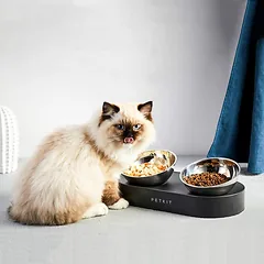 Kačių dubenėlis PETKIT Fresh Nano Metal, 0,48 l, 33 × 8,77 × 16 cm — 5 nuotrauka