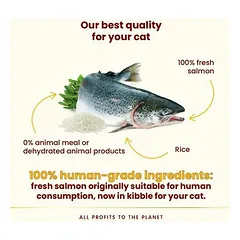 Almo Nature Cat HFC Our Best Highly Appetizing su lašiša, sausas maistas katėms 1,2 kg — 3 nuotrauka