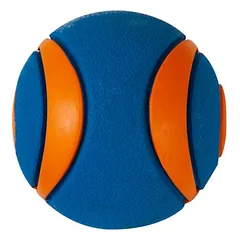 Chuckit! Ultra Squeaker kamuoliukas su pypsėjimu, žaislas šunims, Dydis M: Ø 6,4 cm — 2 nuotrauka