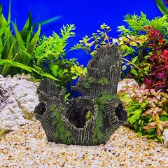 Akvariumo dekoracija Relaxdays 10029966.0, medžio kamienas, 15,5 × 16,5 × 11 cm — 2 nuotrauka