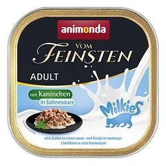 Ekonominė pakuotė animonda Vom Feinsten Adult Milkies padaže, drėgnas maistas katėms 32 x 100 g — 3 nuotrauka