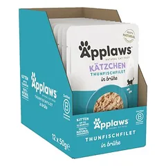 Applaws Natural Kitten sultinyje, drėgnas maistas kačiukams, ekonominė pakuotė 24 x 50 g — 3 nuotrauka