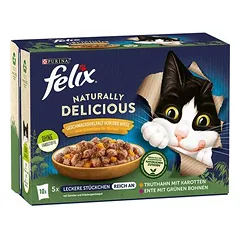 Felix Naturally Delicious drėgnas maistas katėms, ekonominė pakuotė 20 x 80 g, 80 - 99 g — 3 nuotrauka