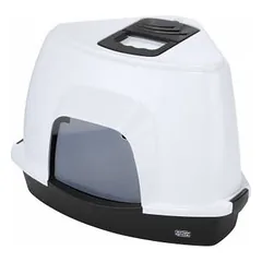 Europet Bernina kampinė uždara katelių tualeto dėžė medio 40cm, juoda