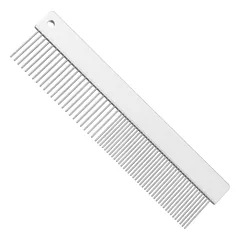 KW Smart Double Comb Large - didelis metalinis šukos su mišriu dantų išdėstymu, 16cm — 2 nuotrauka