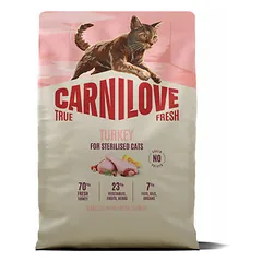 Carnilove Cat True Fresh Sterilised su kalakutiena, sausas maistas katėms 2 kg