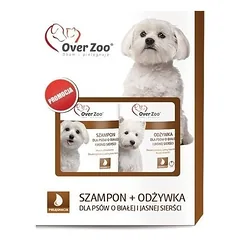 OVER ZOO 250 ml šampūno ir 240 ml kondicionieriaus rinkinys baltiems ir šviesiems plaukams