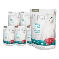 DOLINA NOTECI PIPER Kot Sterilised Tuno paketėlis drėgno maisto katėms po sterilizacijos 10x100g