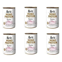 Brit Care Mono Protein Rabbit konservai šunims, 6 x 400 g parduotuvėje zoosalis.lt
