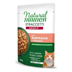 Natural Trainer Straccetti Adult juostelės padaže, drėgnas maistas katėms, ekonominė pakuotė 44 x 85 g — 3 nuotrauka