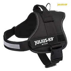 K9® Powerharness petnešos L/1: 63–85 cm, 50 mm, juoda